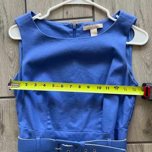 Banana Republic Sleeveless Belted Midi Dress in Blue - Picture 5 of 8